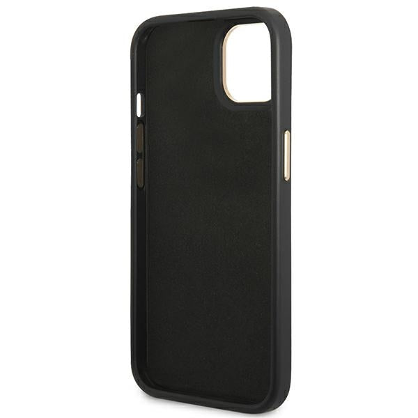 Guess dėklas iPhone 14 Plus – juodas, 4G Vintage