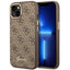 Guess 4G Vintage Gold Logo dėklas iPhone 14 Plus – rudas