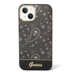 Guess dėklas iPhone 14 Plus – juodas, Paisley