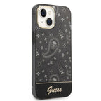 Guess dėklas iPhone 14 Plus – juodas, Paisley