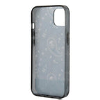 Guess dėklas iPhone 14 Plus – juodas, Paisley