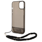 Guess skaidrus hardcase dėklas iPhone 14 Plus – juodas