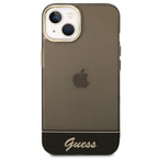 Guess skaidrus dėklas iPhone 14 Plus – juodas