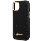 Guess GUHCP14MHGCRHK iPhone 14 Plus 6.7" juodas / juodas hardcase Croco Collection -- iPhone 14 Plus