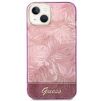 Guess Jungle dėklas iPhone 14 Plus – rožinis