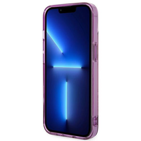 Guess Jungle dėklas iPhone 14 Plus – rožinis