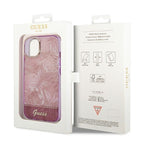 Guess Jungle dėklas iPhone 14 Plus – rožinis