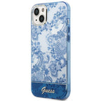 Guess Porcelain dėklas iPhone 14 Plus – mėlynas