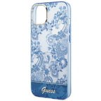 Guess Porcelain dėklas iPhone 14 Plus – mėlynas