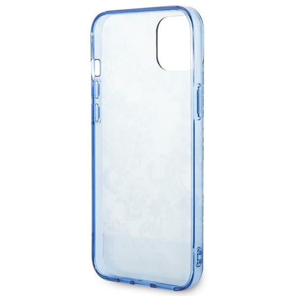 Guess Porcelain dėklas iPhone 14 Plus – mėlynas