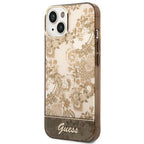Guess dėklas iPhone 14 Plus – ochros, Porcelain -- iPhone 14 Plus