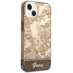 Guess dėklas iPhone 14 Plus – ochros, Porcelain -- iPhone 14 Plus