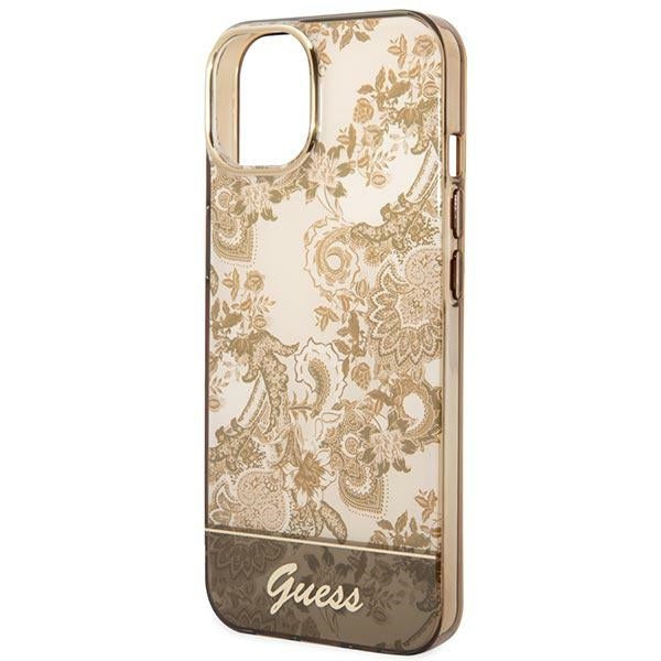 Guess dėklas iPhone 14 Plus – ochros, Porcelain -- iPhone 14 Plus