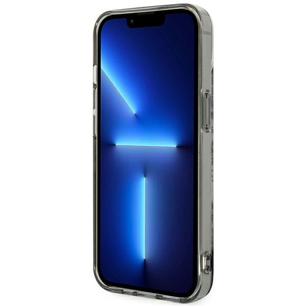 Guess Porceliano dėklas iPhone 14 Plus – pilkas