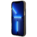 Guess dėklas iPhone 14 Plus – juodas, Liquid Glitter