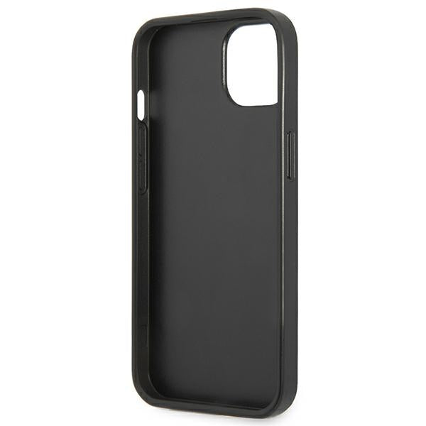 Guess Saffiano dėklas iPhone 14 Plus – juodas