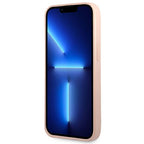Guess dėklas iPhone 14 Plus – rožinis Saffiano Triangle -- iPhone 14 Plus