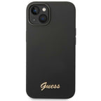 Guess silikoninis dėklas iPhone 14 Plus – juodas