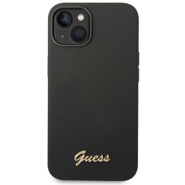 Guess silikoninis dėklas iPhone 14 Plus – juodas