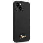 Guess silikoninis dėklas iPhone 14 Plus – juodas