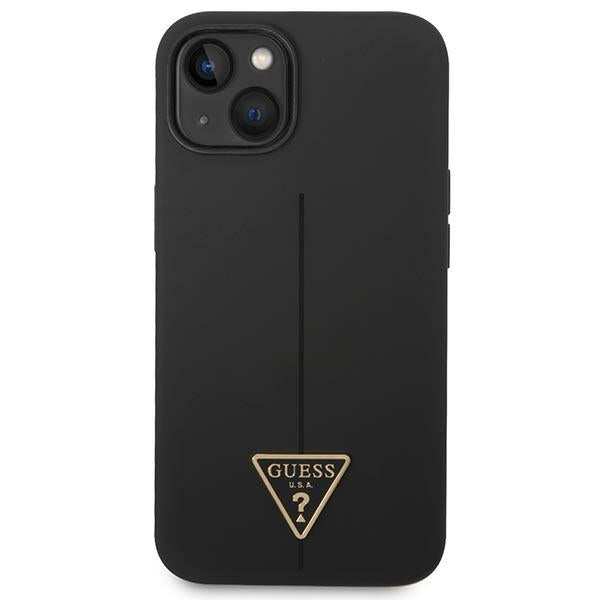 Guess silikoninis dėklas iPhone 14 Plus – juodas -- iPhone 14 Plus