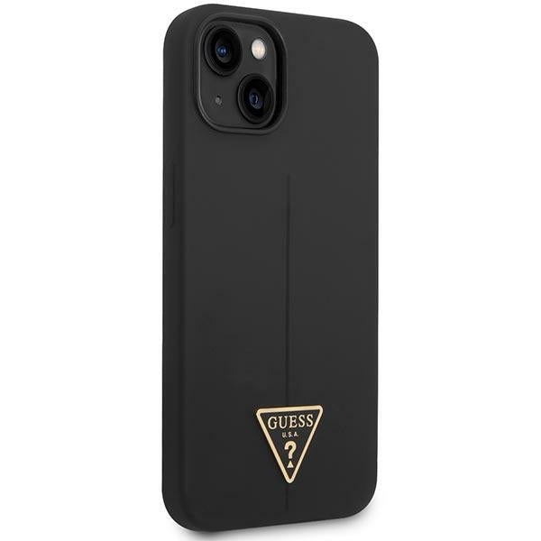 Guess silikoninis dėklas iPhone 14 Plus – juodas -- iPhone 14 Plus