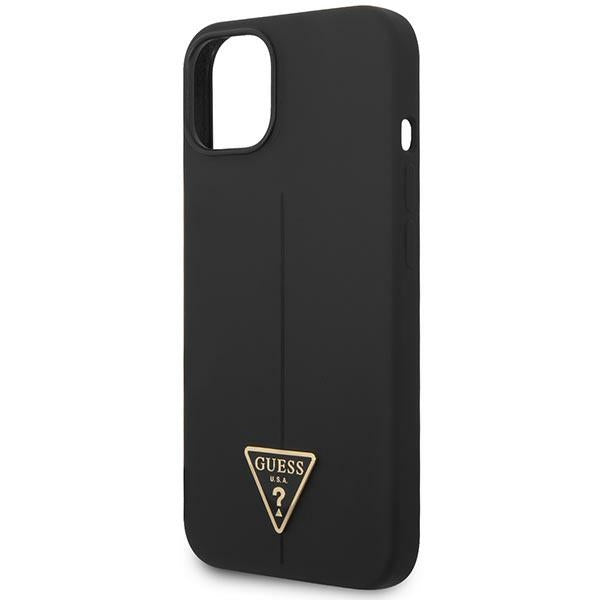 Guess silikoninis dėklas iPhone 14 Plus – juodas -- iPhone 14 Plus