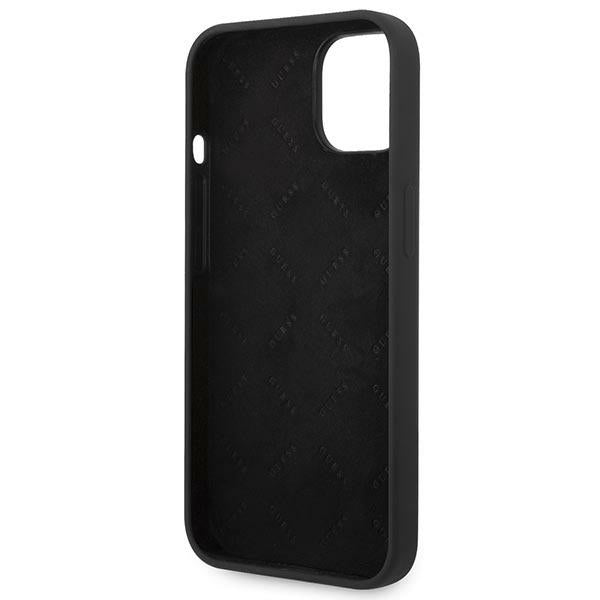 Guess silikoninis dėklas iPhone 14 Plus – juodas -- iPhone 14 Plus
