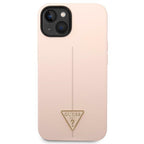 Guess silikoninis dėklas iPhone 14 Plus – rožinis -- iPhone 14 Plus