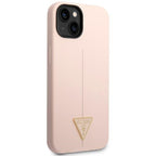 Guess silikoninis dėklas iPhone 14 Plus – rožinis -- iPhone 14 Plus