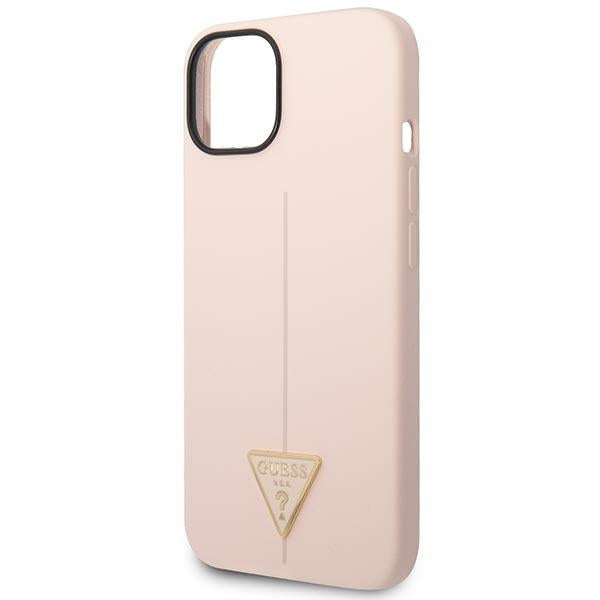 Guess silikoninis dėklas iPhone 14 Plus – rožinis -- iPhone 14 Plus
