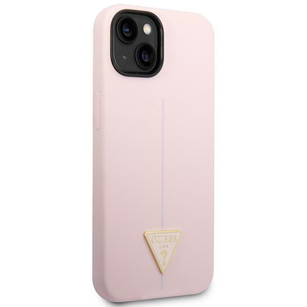 Guess silikoninis dėklas iPhone 14 Plus – violetinis