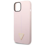 Guess silikoninis dėklas iPhone 14 Plus – violetinis