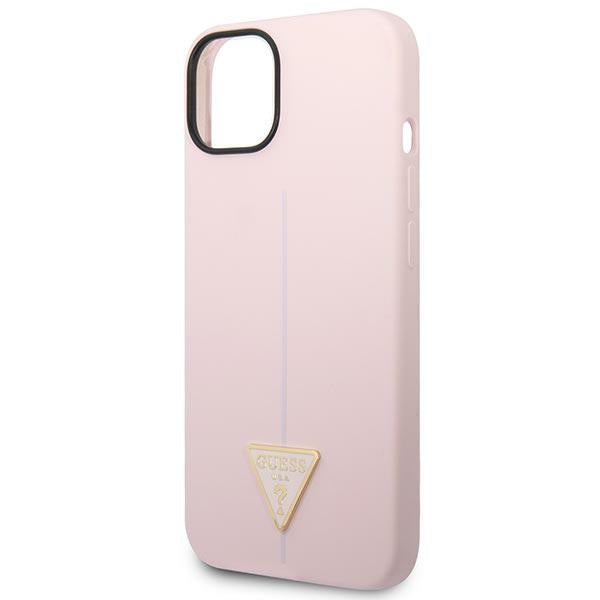 Guess silikoninis dėklas iPhone 14 Plus – violetinis