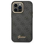 Guess dėklas iPhone 14 Pro Max – juodas, 4G Vintage