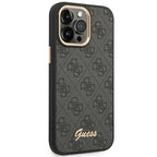Guess dėklas iPhone 14 Pro Max – juodas, 4G Vintage