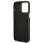 Guess dėklas iPhone 14 Pro Max – juodas, 4G Vintage
