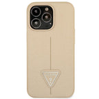 Guess dėklas iPhone 14 Pro Max – smėlio spalvos