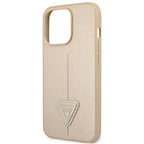Guess dėklas iPhone 14 Pro Max – smėlio spalvos