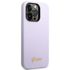 Guess silikoninis dėklas iPhone 14 Pro Max – violetinis
