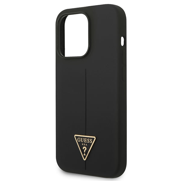 Guess silikoninis dėklas iPhone 14 Pro Max – juodas