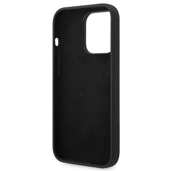 Guess silikoninis dėklas iPhone 14 Pro Max – juodas
