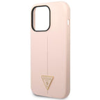 Guess silikoninis dėklas iPhone 14 Pro Max – rožinis