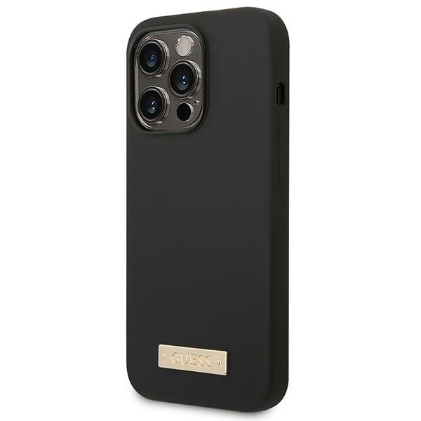 Guess MagSafe silikoninis dėklas iPhone 14 Pro Max – juodas -- iPhone 14 Pro Max