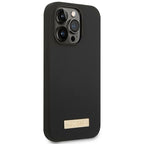 Guess MagSafe silikoninis dėklas iPhone 14 Pro Max – juodas -- iPhone 14 Pro Max