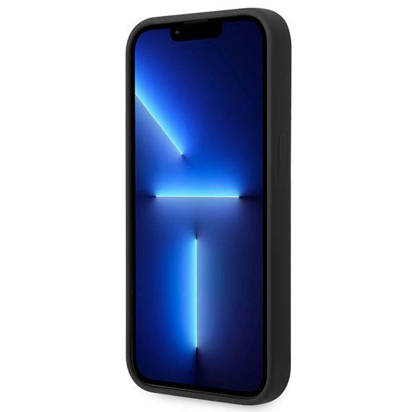 Guess MagSafe silikoninis dėklas iPhone 14 Pro Max – juodas -- iPhone 14 Pro Max