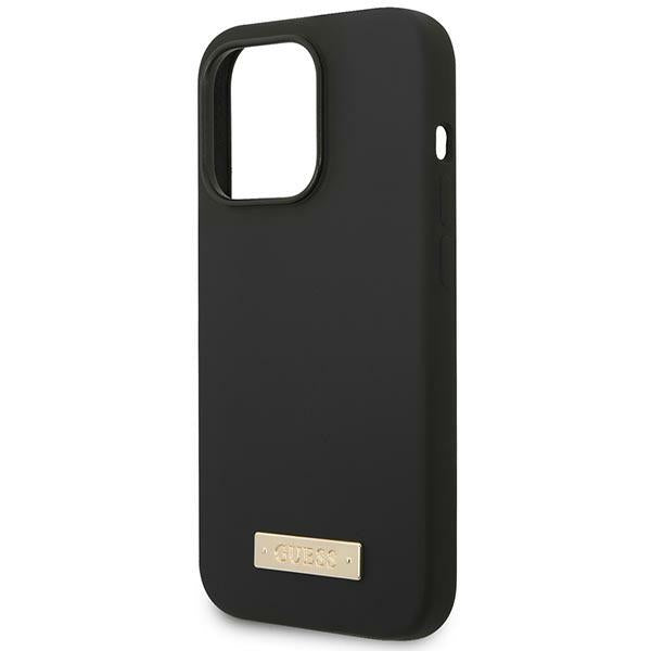 Guess MagSafe silikoninis dėklas iPhone 14 Pro Max – juodas -- iPhone 14 Pro Max