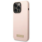 Guess silikoninis MagSafe dėklas iPhone 14 Pro Max – rožinis
