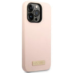 Guess silikoninis MagSafe dėklas iPhone 14 Pro Max – rožinis