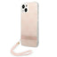 Guess 4G Print Strap dėklas iPhone 14 Plus – rožinis